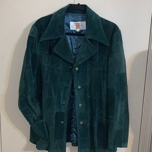 Vintage Kantex Leathers Suede Patchwork Jacket